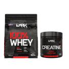 Kit 100% Whey Protein 900g + Creatina Pura 300g Dark Lab Kit 100% Whey Protein 900g + Creatina Pura 300g Dark Lab