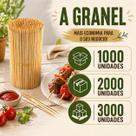 Kit 1000/2000/3000 Espeto Bambu Granel 25cm Palitos P/ Churrasco Buffet Eventos Restaurante QUANTIDADE:3000 UNIDADES