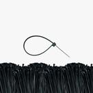 Kit 1000 Abraçadeira Nylon Preta Stein 200 X 2,5mm