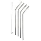 Kit 1000 Canudo De Aço Inox Curvo Reutilizável 21,5cm E 6mm