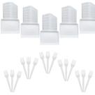 Kit 1000 Descartavel Bandeja B2 + Garfo Refeição Descartavel