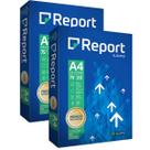 Kit 1000 folhas de papel sulfite a4 report premium 75 gramas por m2