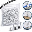 Kit 1000 Grampos Fixadores De Fios Com Prego De Aço 8/10mm -