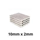 Kit 1000 Imã Neodímio Disco Magnético N35 10x 2mm Super Forte Potente Redondo Kit 1000 Imã Neodímio Disco Magnético N35 10x 2mm Super Forte Potente Redondo