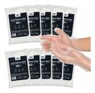 Kit 1000 Luvas Plástica HDPE Transparente Tam Único Medix