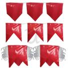 Kit 1000M Bandeirola Cor Unica 18x22 Junina Plastica Festa