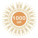 Kit 1000un Mini prendedor pregador grampos madeira natural Kit 1000un Mini prendedor pregador grampos madeira natural