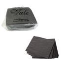 Kit 100un Guardanapos De Papel Preto macios 19x21cm festa