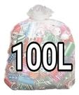 Kit 100un Saco De Lixo Transparente 100l Reforçado