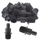 Kit 100und Conector Inicial Rosca 3/4" x Rosca 16mm Irrigação Conexão Rápida p/ Mangueira Irrigação