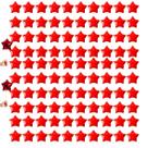 Kit 102 Balões Metalizado Estrela Vermelho 20cm Canudo 15cm
