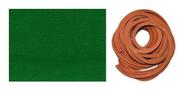 Kit 10m Tecido Pano Verde + 6m Borracha L Para Mesa Sinuca Bilhar