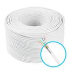 Kit 10mt cabo lan rede cftv 24 awg 4 par blindado br conect