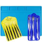 Kit 10pc 1 Tapete + 6 pinças antiestatica + 3 espátulas inox