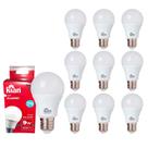 Kit 10PÇ Lampada de Led Classic Branca Fria 9w 6500k Kian E27 Ip20 Bivolt
