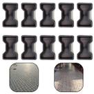 Kit 10u Forma Molde Matriz Base Plastica p Ossinho Gravata 25x15x6 p Bloquete Calçada Piso Lajota