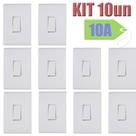 KIT 10un 1 Interruptor Simples 10A Liz Branco - Tramontina KIT 10un 1 Interruptor Simples 10A Liz Branco - Tramontina