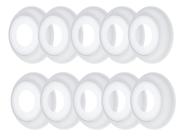 Kit 10un Canopla Tubos E Sifões Extensiveis Branco