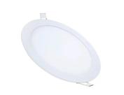 kit 10un Painel Plafon Led Embutir Redondo 18w quente 3000k