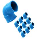 Kit 10und Curva 90 Curta Soldável BB PN125 75mm p/ Sistema Irrigação Durável Resistente