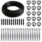 Kit 10und Irrigação Completo Micro Aspersão 51 Lph Jardim Hortas - Prático, Econômico e Eficiente