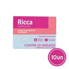 Kit 10x 50 Lenços Removedor de Oleosidade Facial Limpador 9x6cm Ricca Kit 10x 50 Lenços Removedor de Oleosidade Facial Limpador 9x6cm Ricca