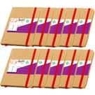 Kit 10x Cadernetas Pocket 10x14cm 80 Folhas Sem Pauta Eco Lotus TopGet