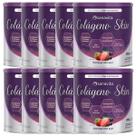 Kit 10X Colágeno Skin - 300g Morango Com Açaí - Sanavita Kit 10X Colágeno Skin - 300g Morango Com Açaí - Sanavita