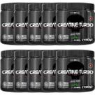 Kit 10X Creatine Turbo Monohidratada - 150g Limão - Black Skull