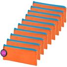 Kit 10x Estojo Escolar em TNT Premium 21x11cm Figi TopGet