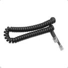 Kit 10x Extensão Monofone Espiral Preto 2 Metros