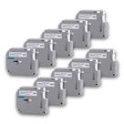 Kit 10X Fita Compativel Rotulador Brother Pt-80 PT-M95 Mk231