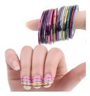 Kit 10x Fitilhos Decoração De Unhas Fita Fio Metálico 1mm