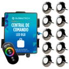 Kit 10x LED RGB Piscina 9W Luxpool + Central Globaltech