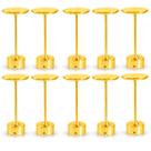 Kit 10x Luminária de Mesa Candeeiro Led Dourada Sem Fio Tutto Home Recarregável Grande
