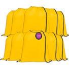 Kit 10x Mochila tipo Saco Gym Sack em Nylon Dinky TopGet