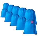 Kit 10x Mochilas tipo Saco Gym Sack em TNT Premium 33x40cm Marino TopGet