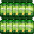Kit 10X Ômega 3, 6 e 9 Linhaça, Prímula E Borragem + Vitamina E - 60 Cápsulas - Herbamed