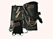 KIT 10x PEÇAS Montaria Sela freio de ouro Laço Comprido