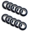 Kit 10x Rolamentos 6205 2RS Rígido Esferas 25x52x15