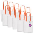 Kit 10x Sacola Ecobag em TNT Premium 33x39cm Termo Selado Sisco TopGet