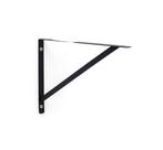 kit 10x Suporte Mão Francesa para Prateleira 30 cm Preto