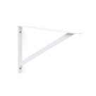 kit 10x Suporte Reforçado Mão Francesa para Prateleira 30 cm Branco