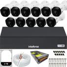 Kit 11 Câmeras Intelbras Multi Hd 1120b Dvr 16 Canais Hd 2TB