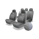Kit 11 Capas Tecido Original Grosso Nissan Versa 2012 a 2021 Cinza