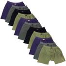 Kit 11 cuecas adulto boxer 100 % poliamida click 223 m ao xxg