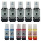 Kit 11 Refil Tinta Compatível Masterprint T504 T544 L3110 L3150 L3250 Preto e Color Kit 11 Refil Tinta Compatível Masterprint T504 T544 L3110 L3150 L3250 Preto e Color