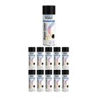 Kit 11 Tinta Spray Alta Temp Preto Brilhante 350ml Tekbond