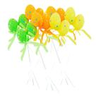 Kit 12/18 Mini Ovinhos de Isopor Coloridos no Palito Kit 12/18 Mini Ovinhos de Isopor Coloridos no Palito