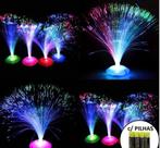 Kit 12 Abajur Fibra Optica Enfeite Decoração Aniversários Neon c/ Pilhas - Festas e Decor